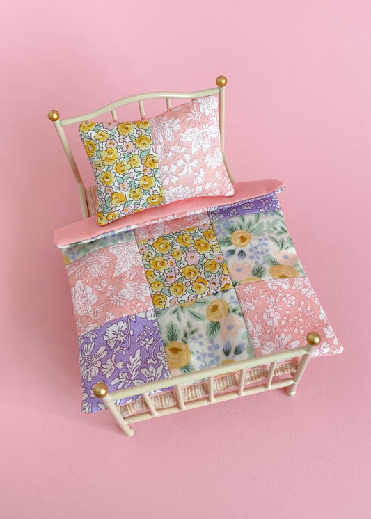 Dollhouse Liberty patchwork bedding set