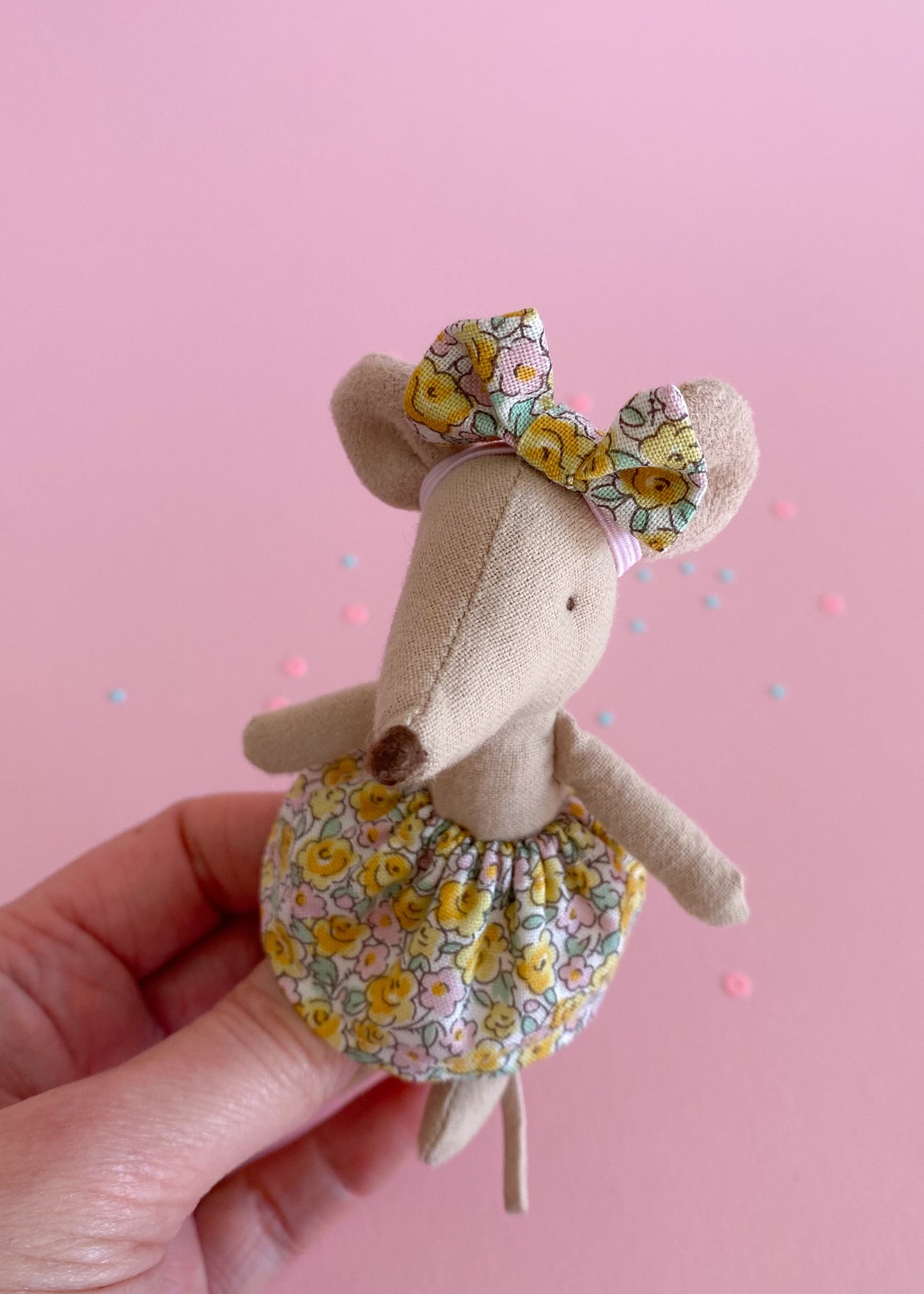Hairband with bow Liberty spring for Maileg Mouse