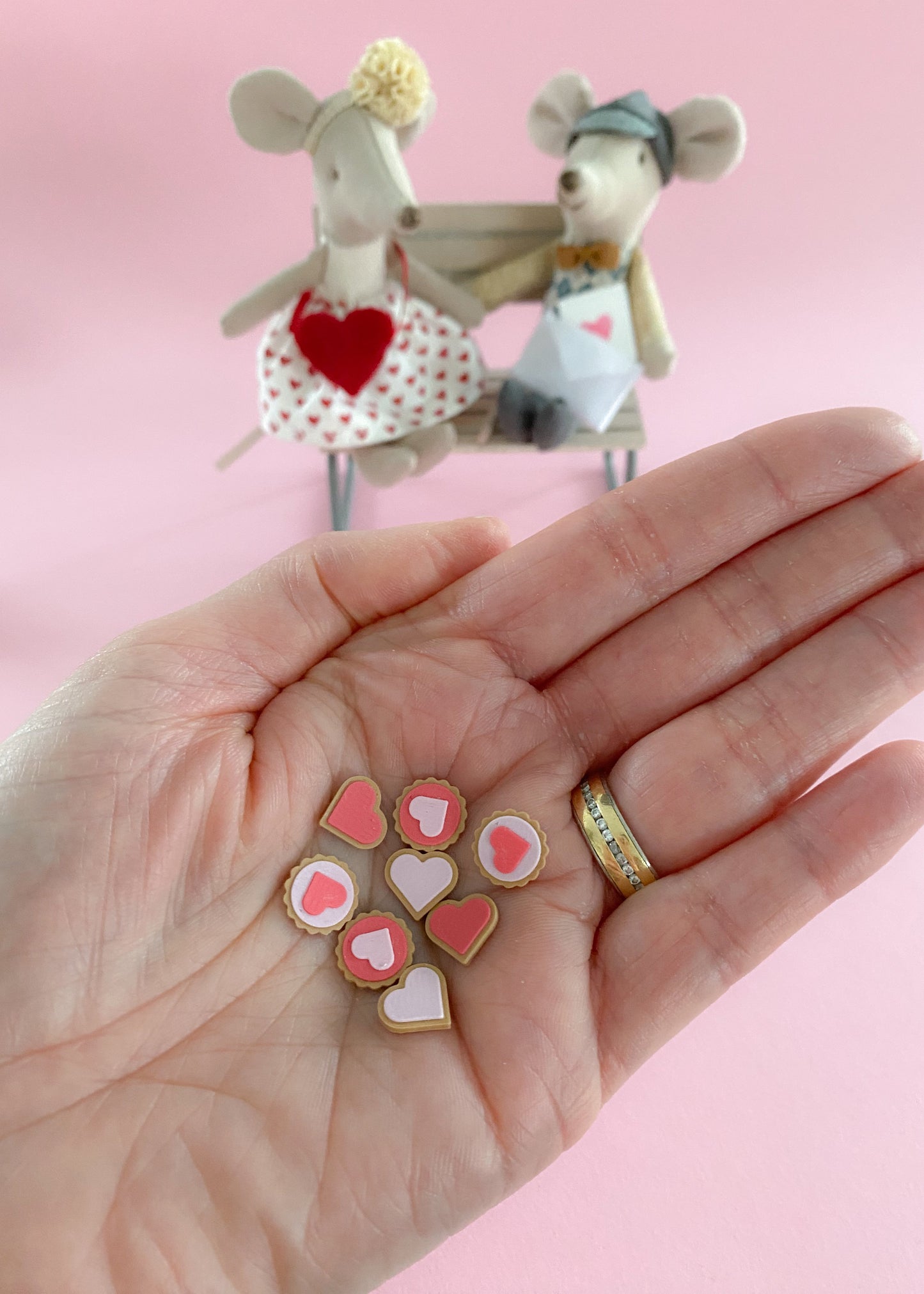 Miniature Valentine's Cookies