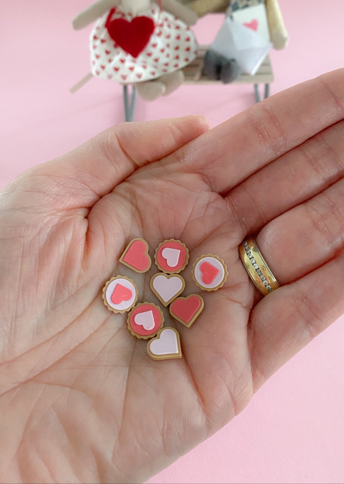 Valentine's cookies miniature