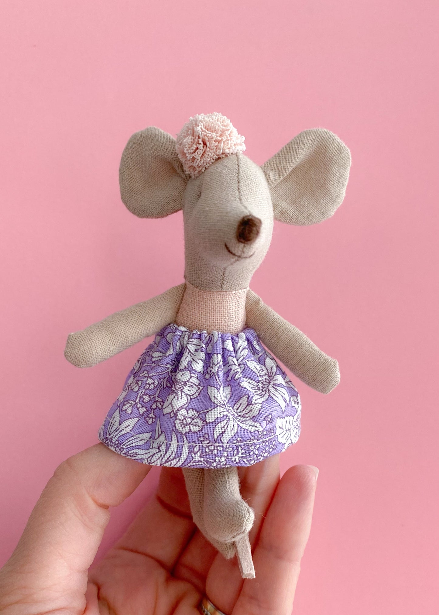 Maileg mouse Liberty Emily Belle lilac skirt