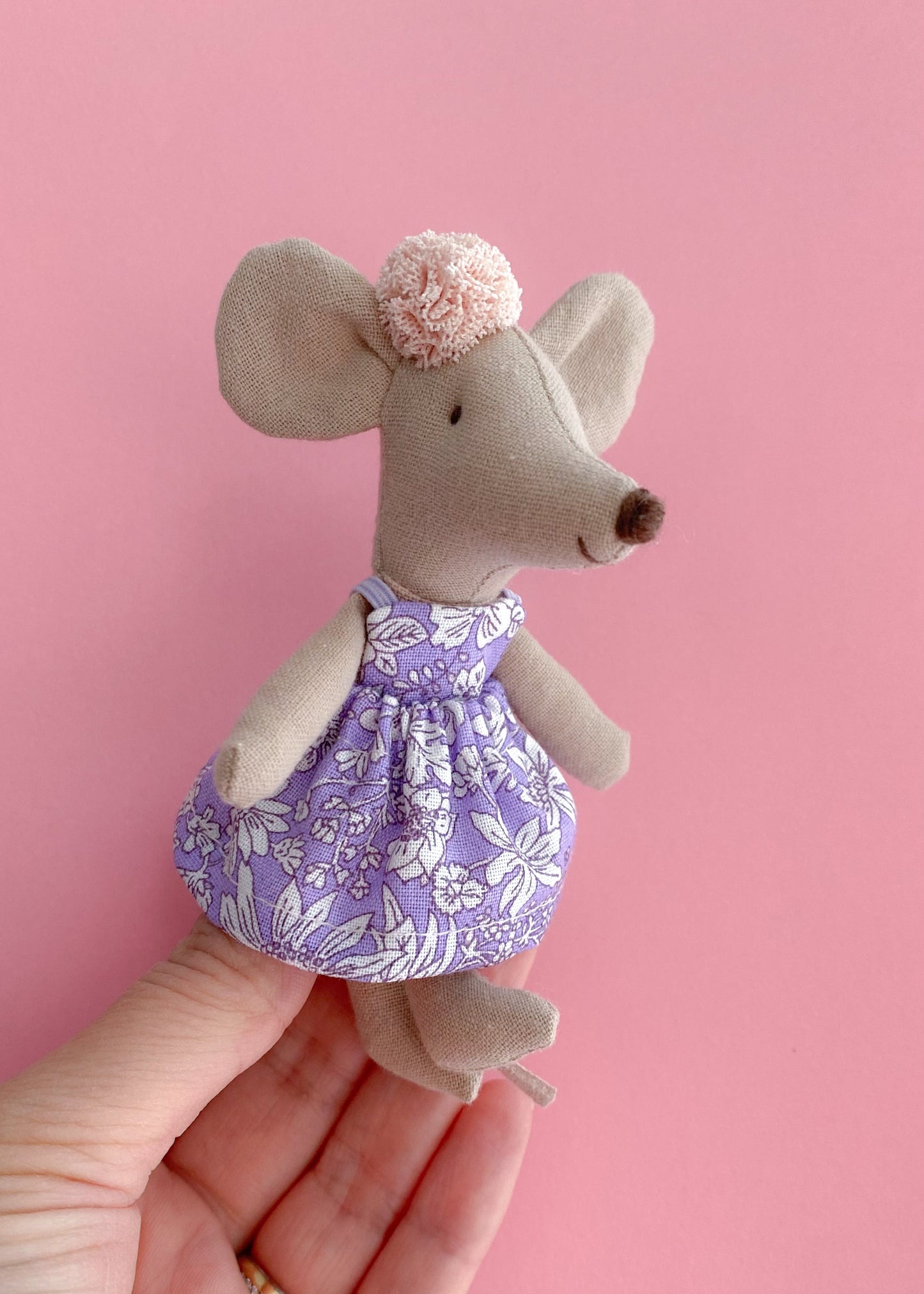 Maileg mouse Liberty Emily Belle lilac dress