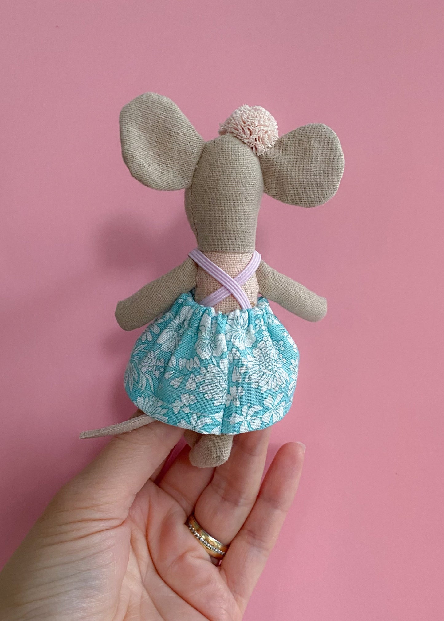Maileg mouse Liberty Emily Belle aqua blue dress
