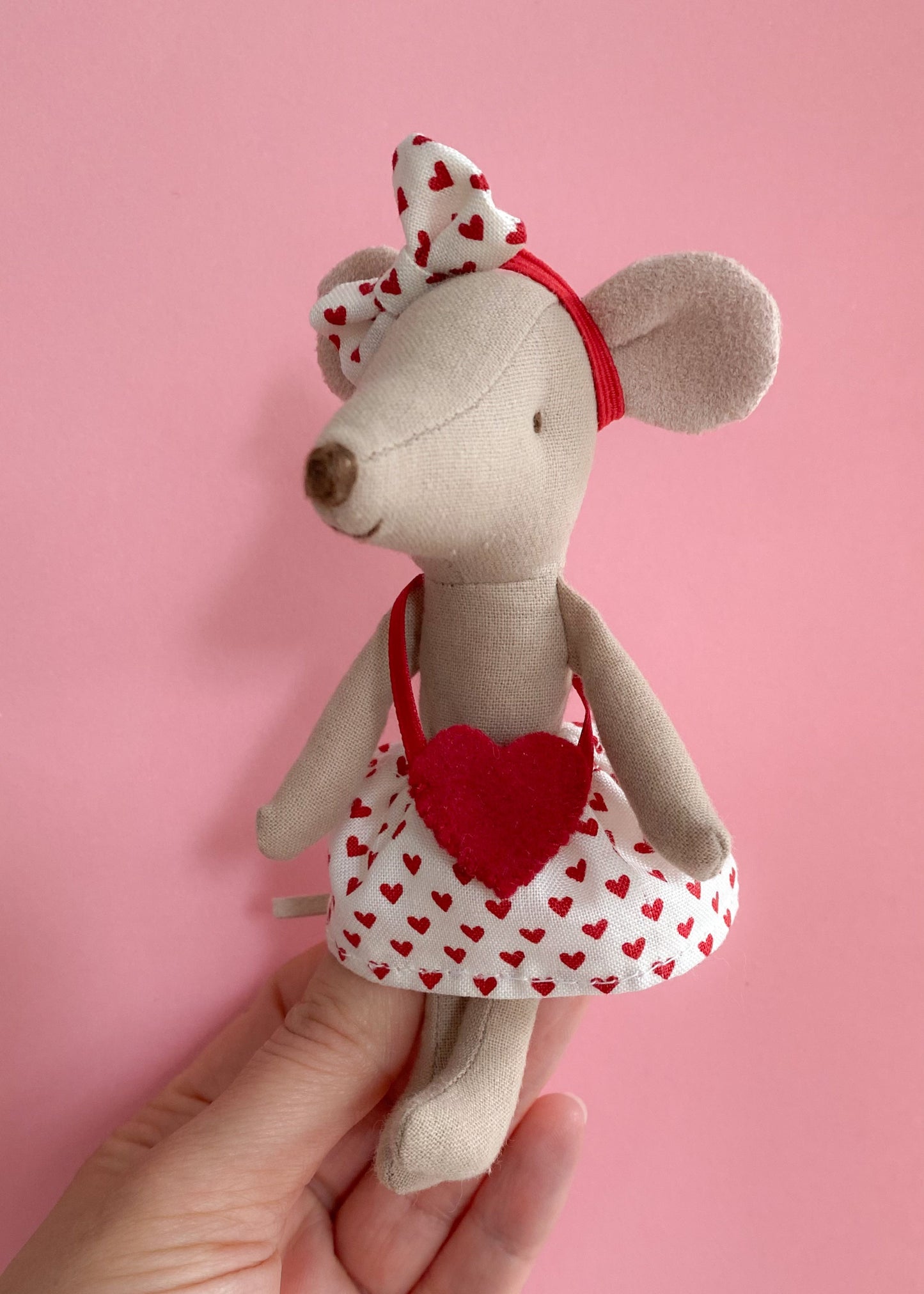 Miniature Felt Heart-shaped Bag