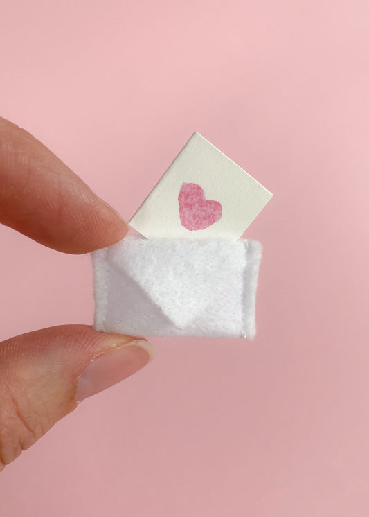 Miniature Envelope and Heart Card