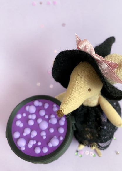 Miniature Witches Cauldron with Soup