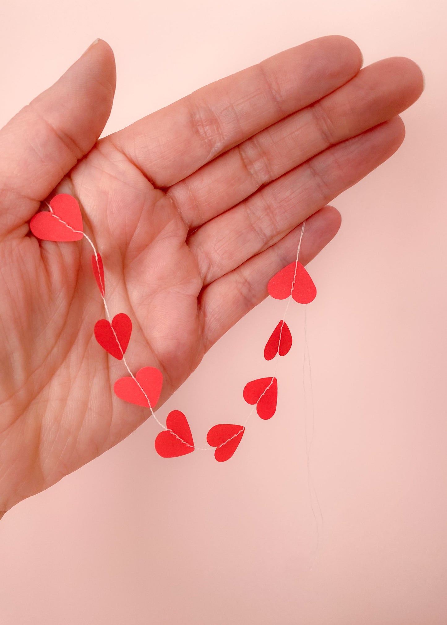 Heart garland miniature