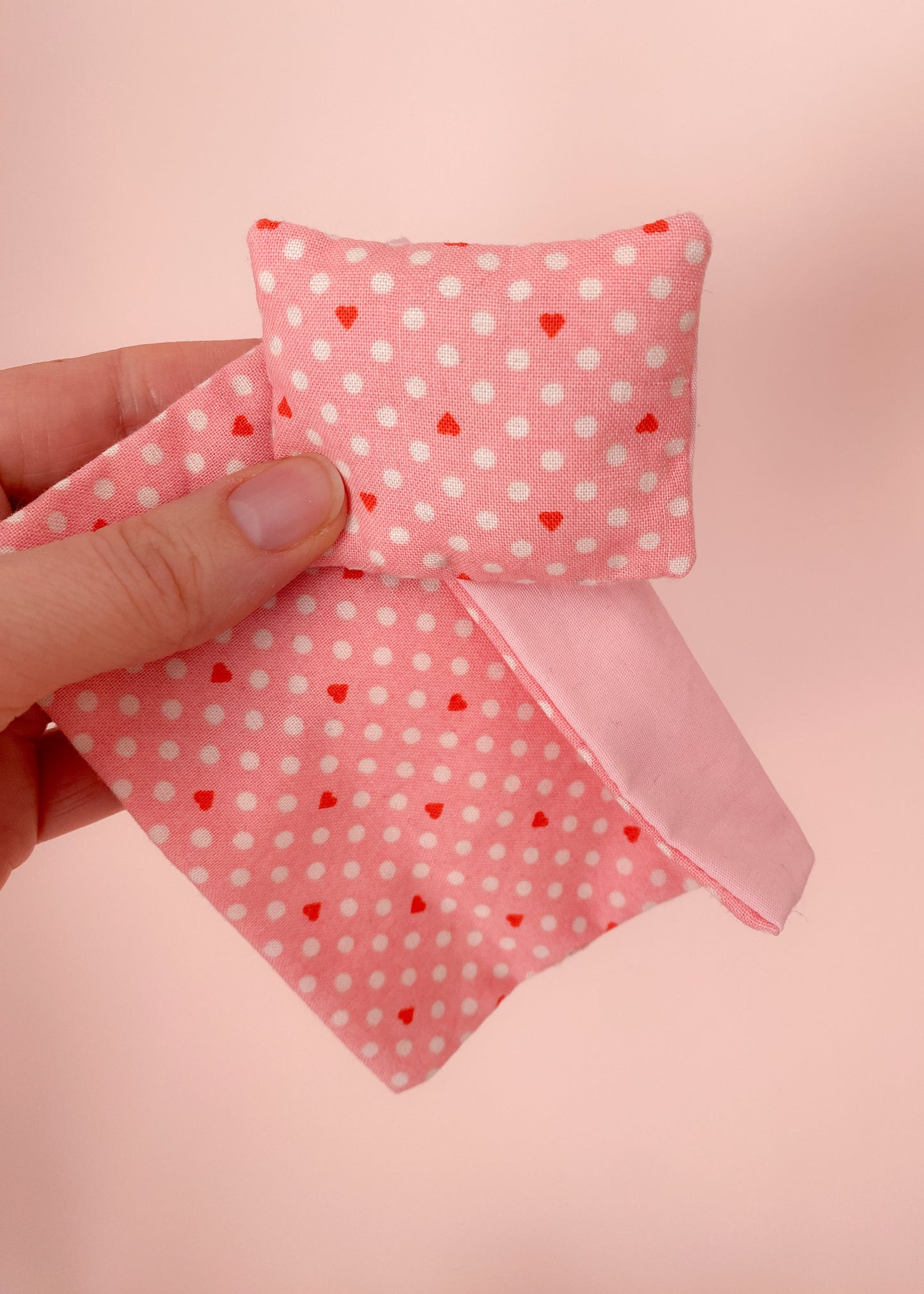 Dollhouse bedding set Valentine pink