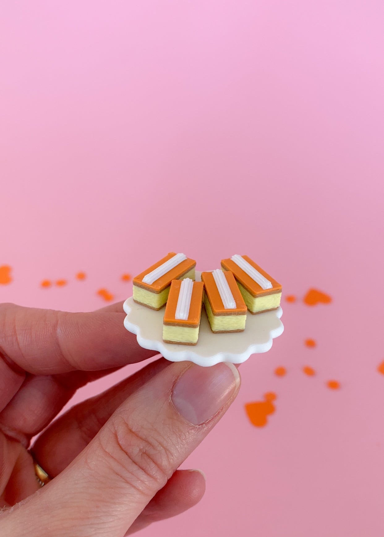 Miniatuur tompoucen oranje