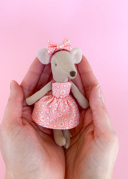 Dress pink floral for Maileg mouse