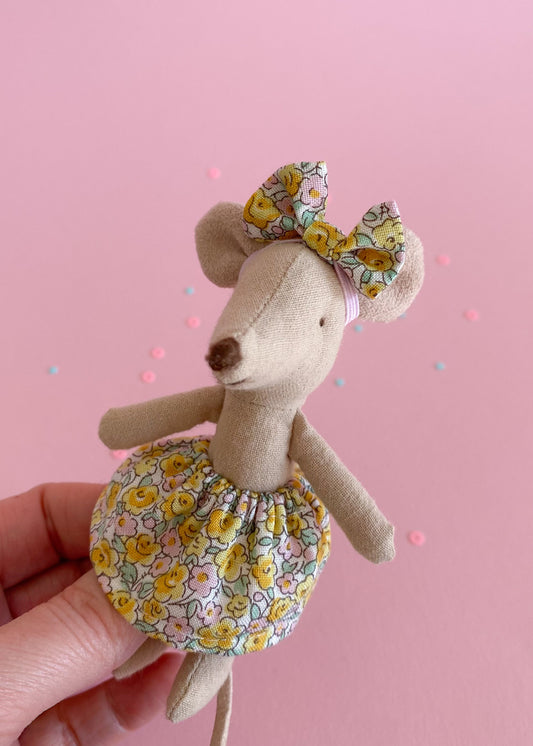Hairband with bow Liberty spring for Maileg Mouse