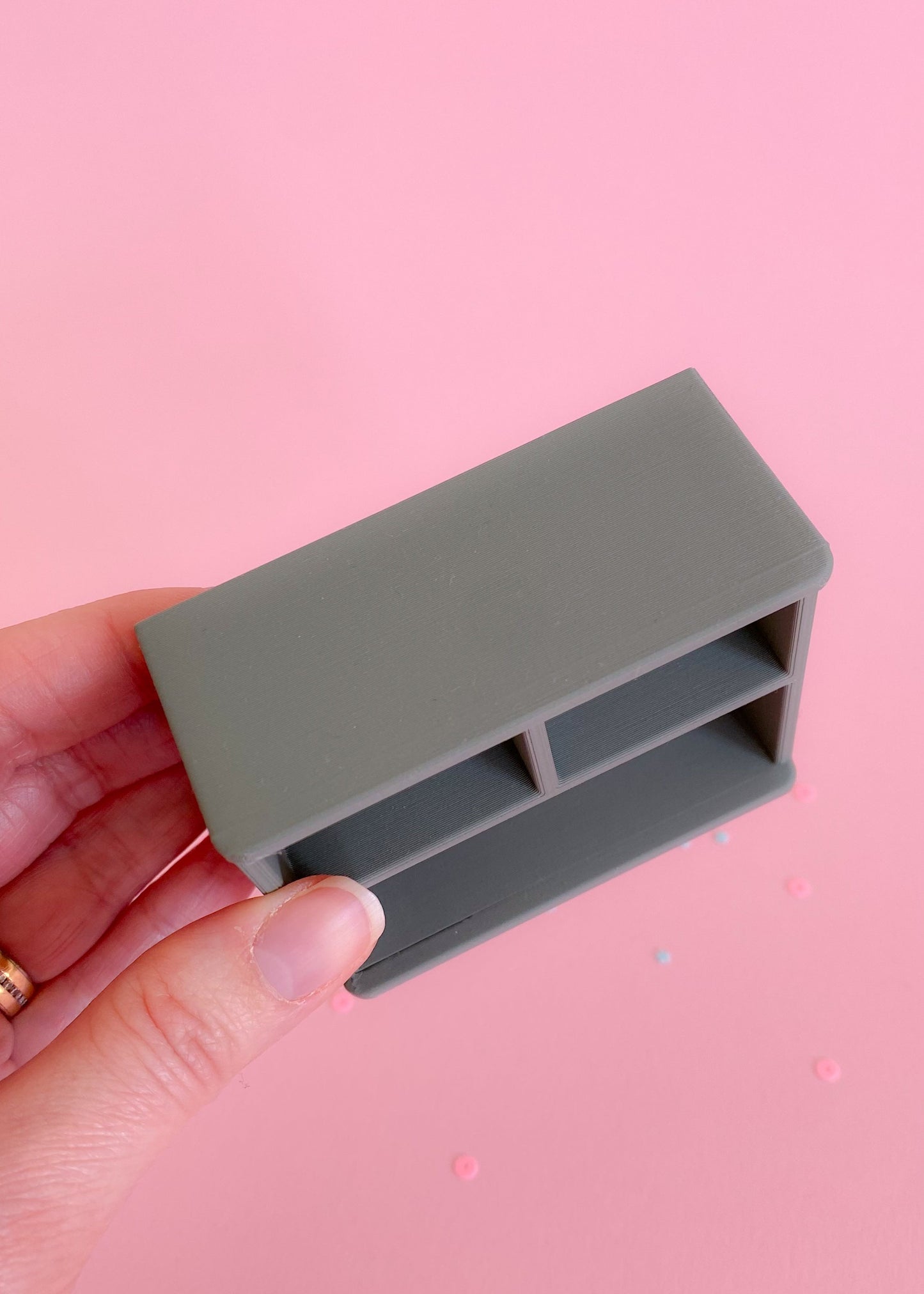 Open miniature cabinet