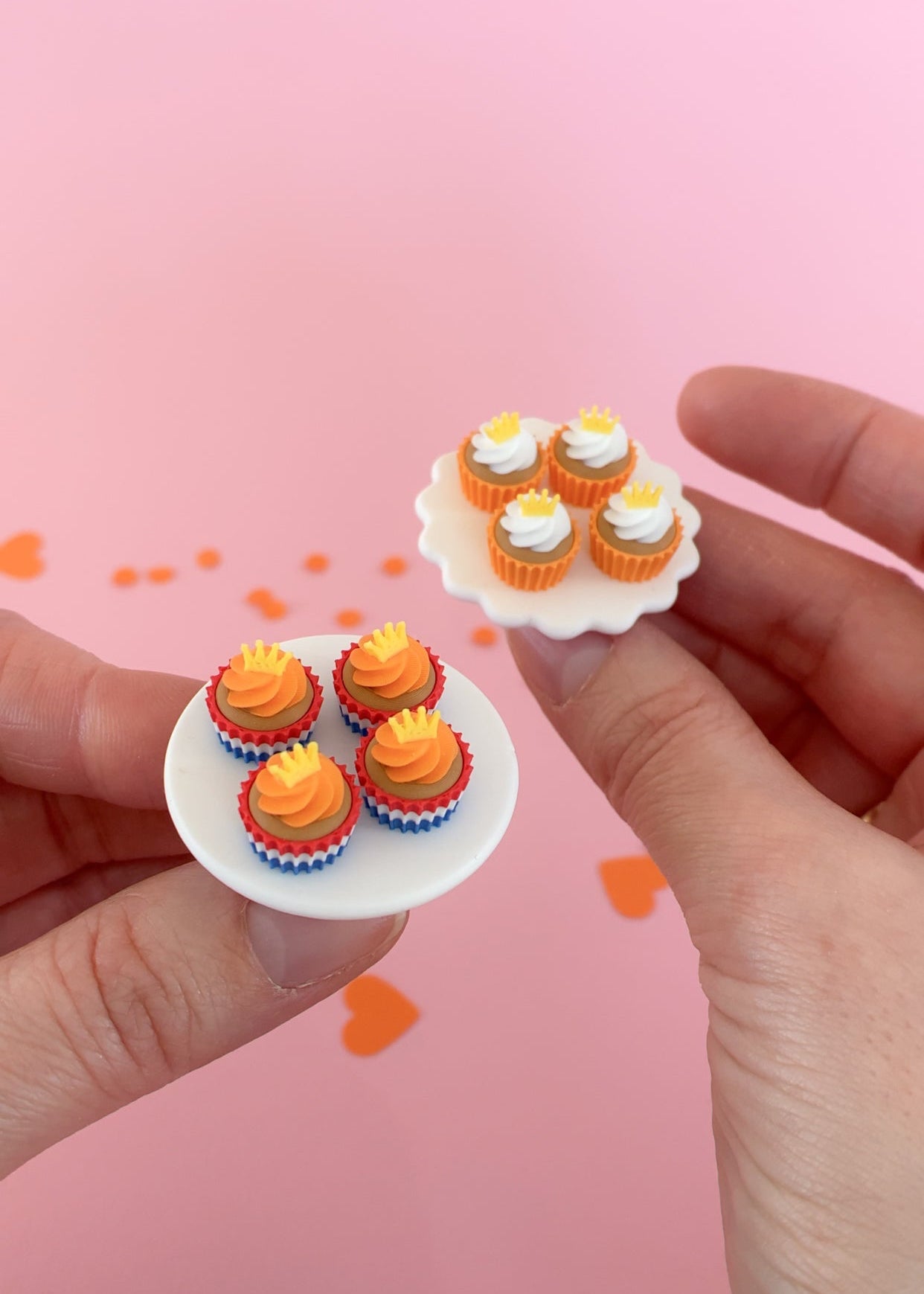 King's Day cupcakes miniature