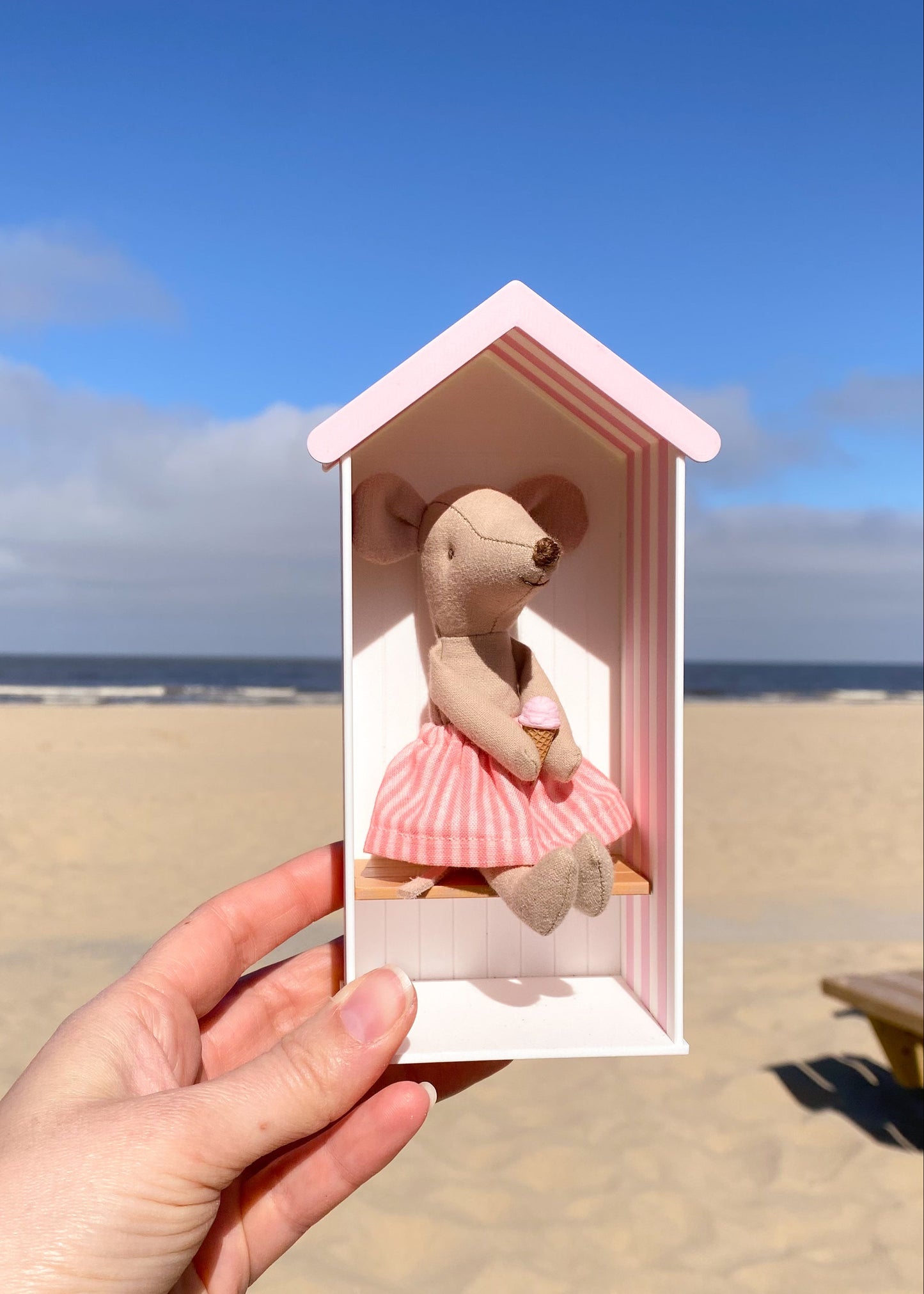 Strandhuisje miniatuur