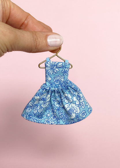 Dress blue Liberty Emily Belle for mouse