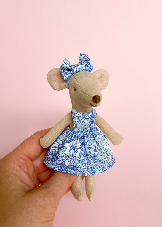 Jurkje Liberty Emily Belle blauw voor Maileg muis