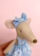Headband with bow blue Liberty Emily Belle for mouse