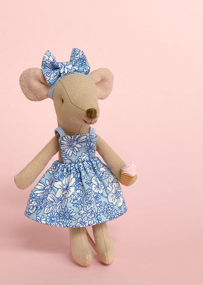 Jurkje Liberty Emily Belle blauw voor Maileg muis