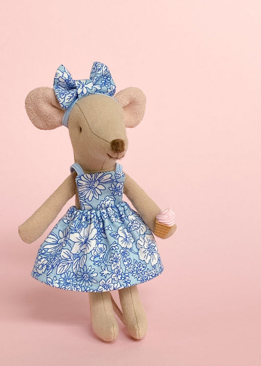 Jurkje Liberty Emily Belle blauw voor Maileg muis