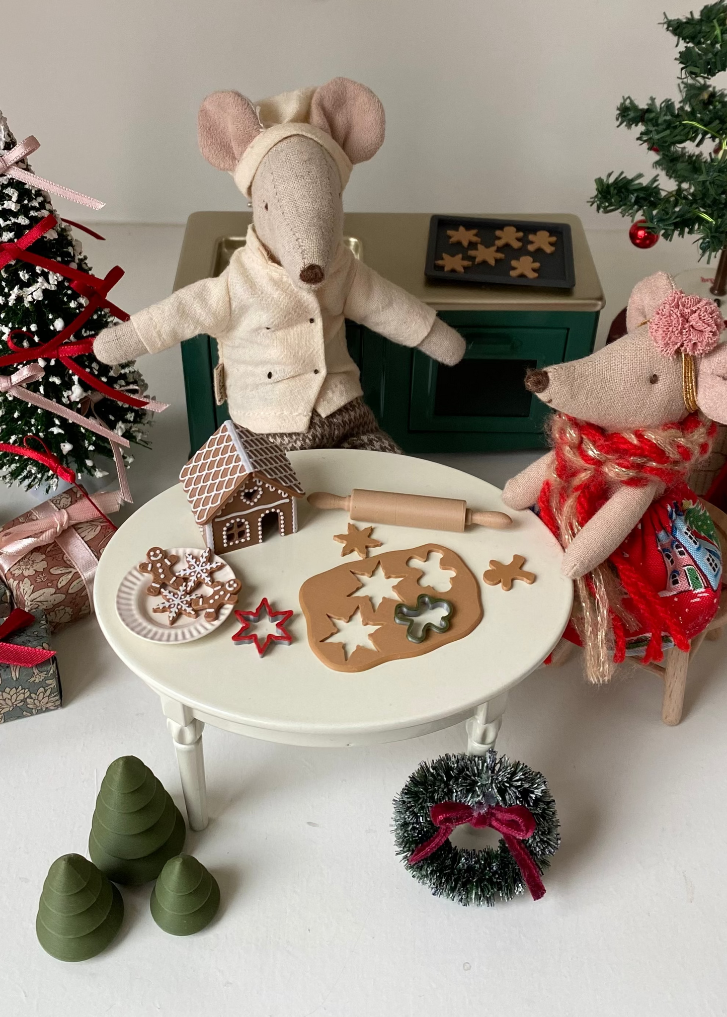 Christmas baking set miniature