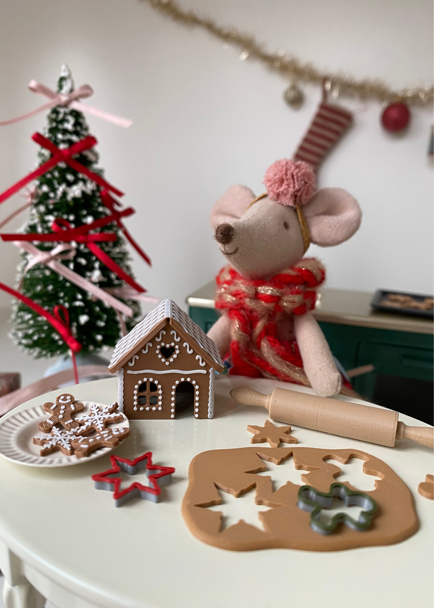 Christmas baking set miniature