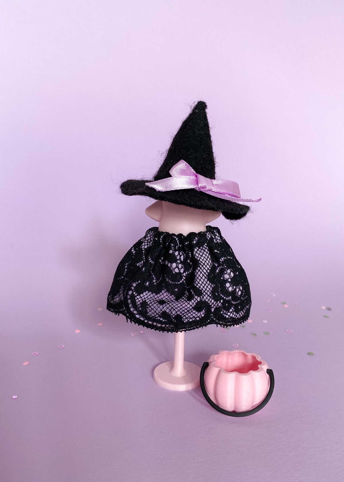 Miniatuur pompoen mandje