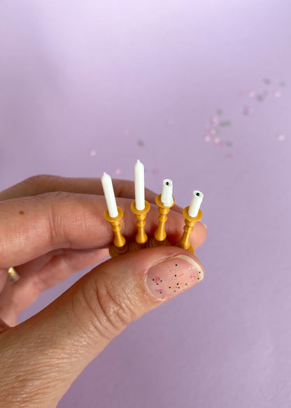Miniature candle holders