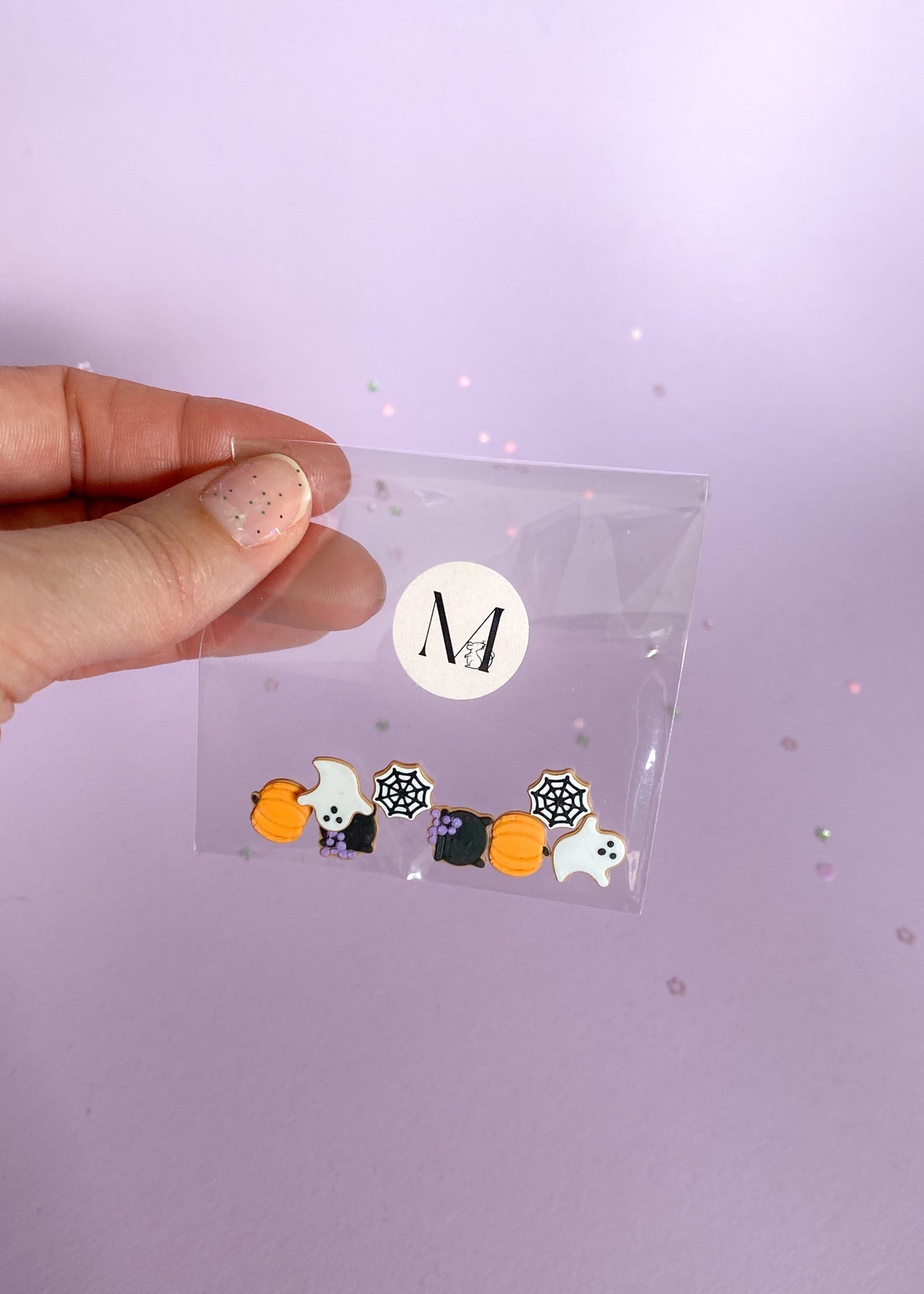 Miniature Halloween cookies