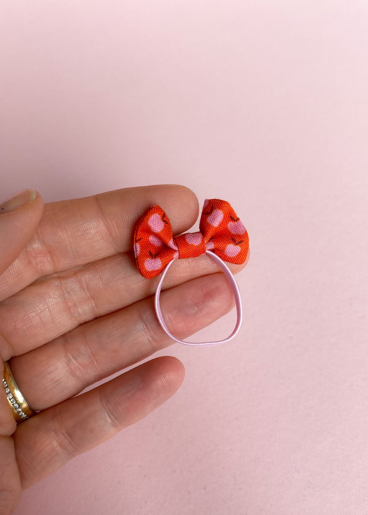 Headband with bow apples for mouse