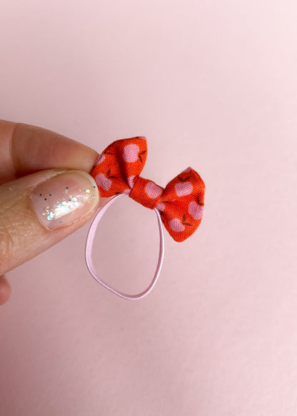 Headband with bow apples for mouse