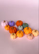 Set of 3 miniature pumpkins in assorted colors
