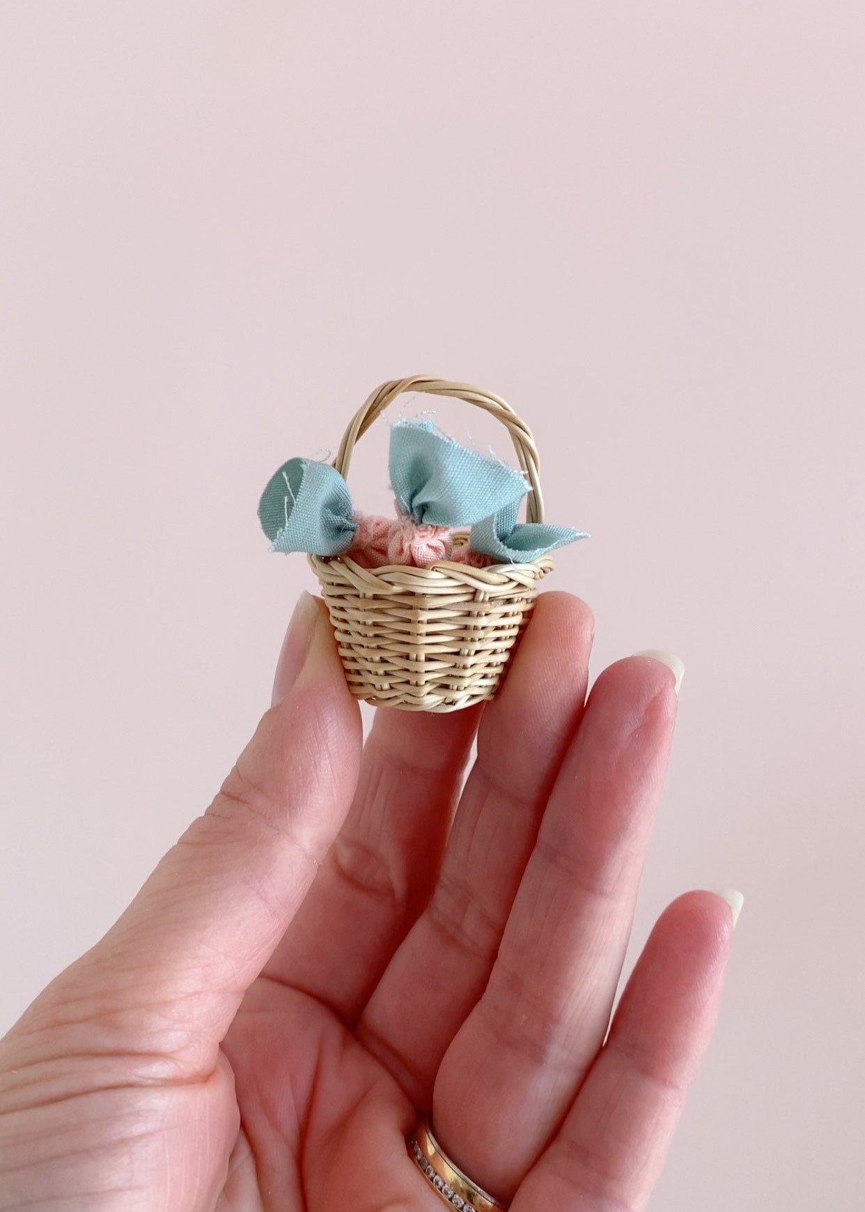 Miniature Rattan Basket