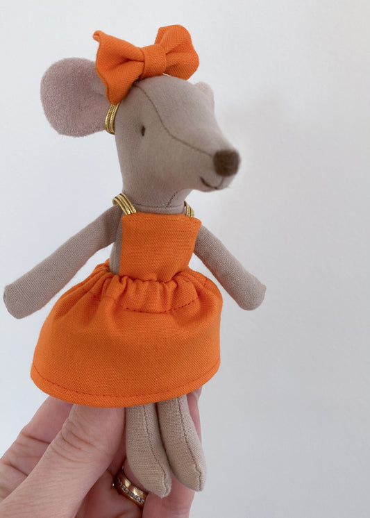 Haarband met Koningsdag strik oranje voor Maileg muis