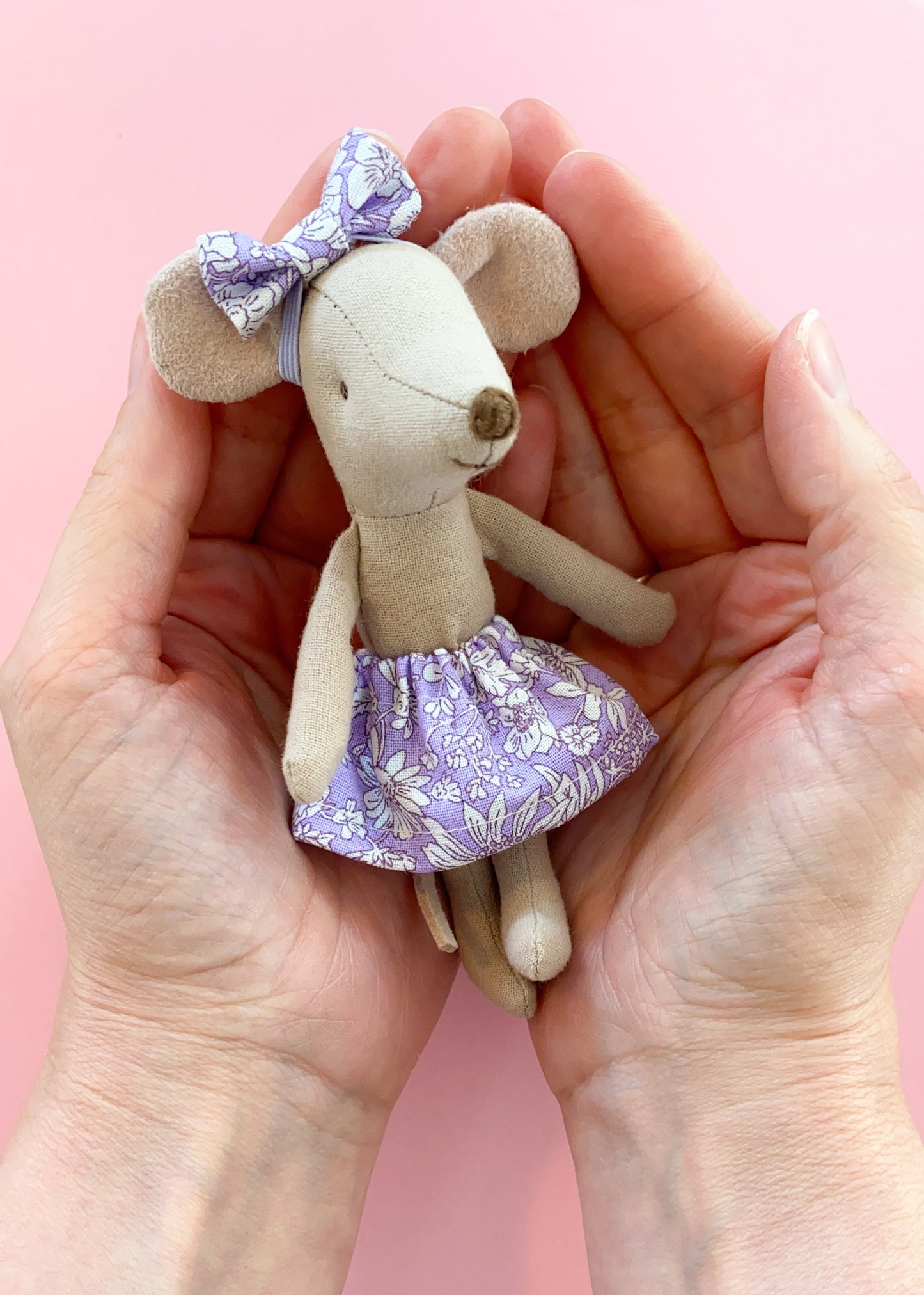 Maileg mouse Liberty Emily Belle lilac skirt