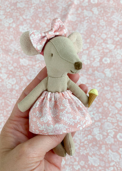 Maileg mouse Liberty Emily Belle Pink skirt