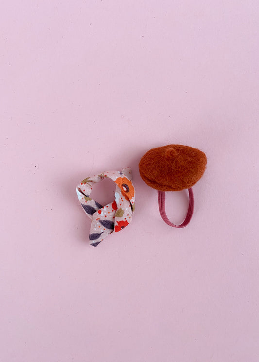 Beret and scarf for Maileg mouse