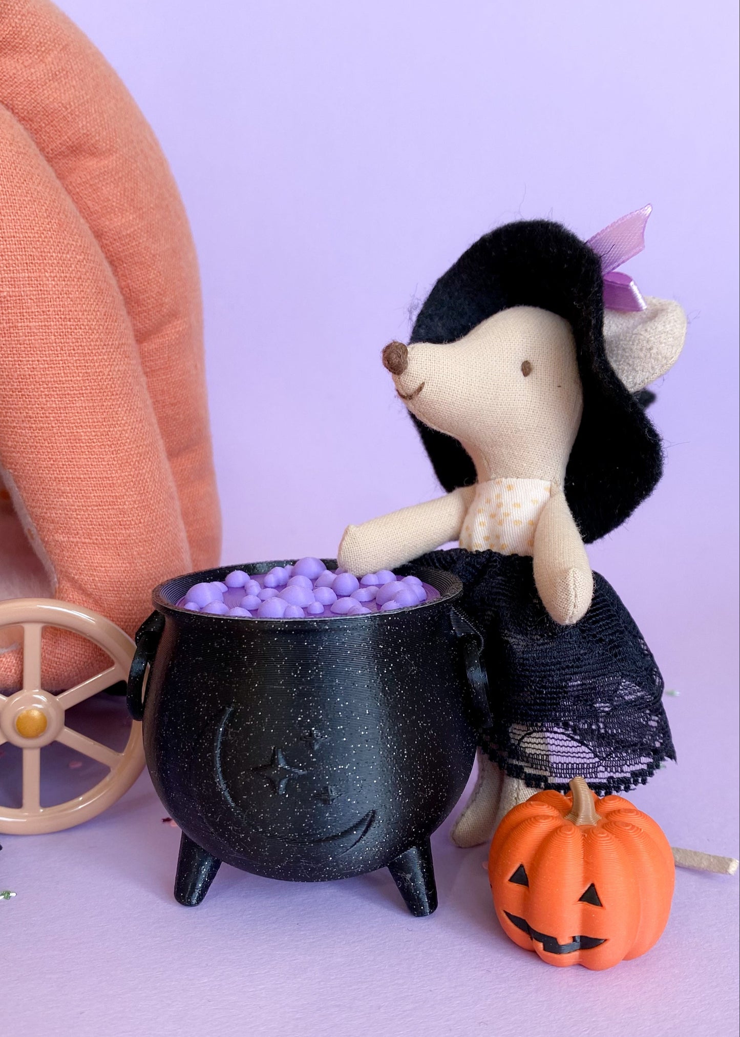 Miniature Witches Cauldron with Soup