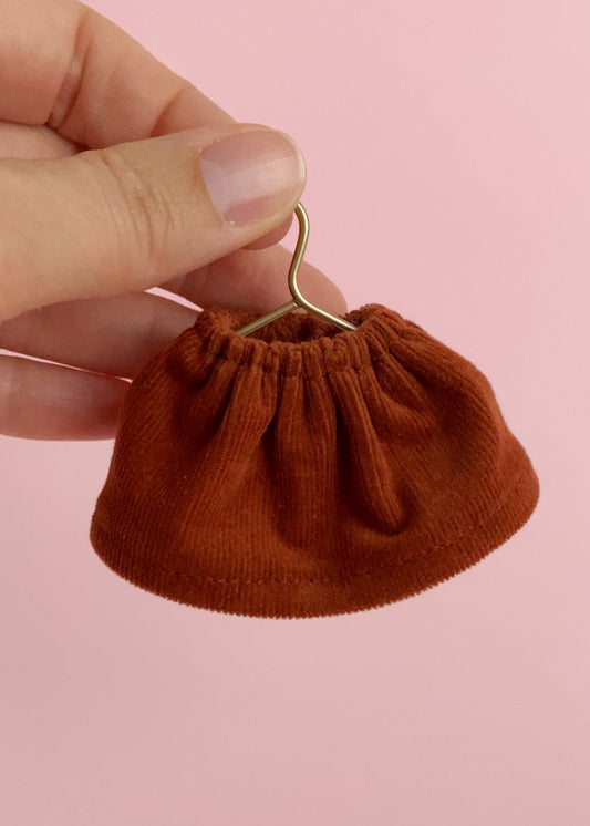 miniatuur corduroy rokje