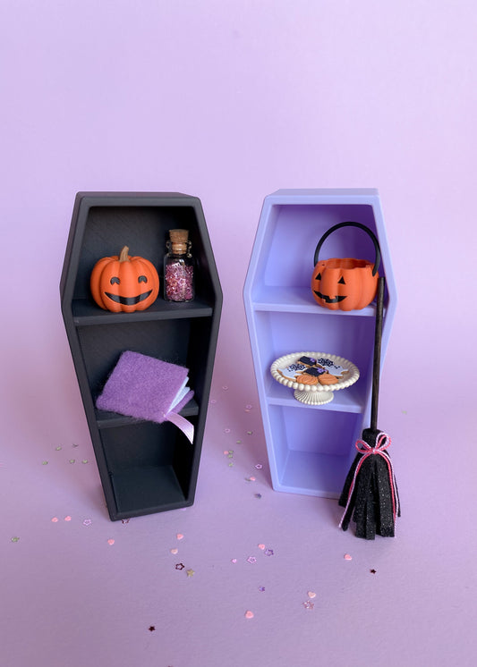 miniatuur Halloweenkasten met inhoud
