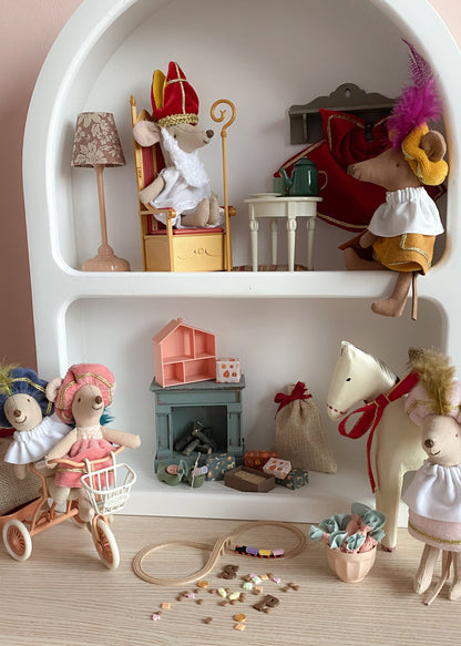 Nostalgic wooden train set