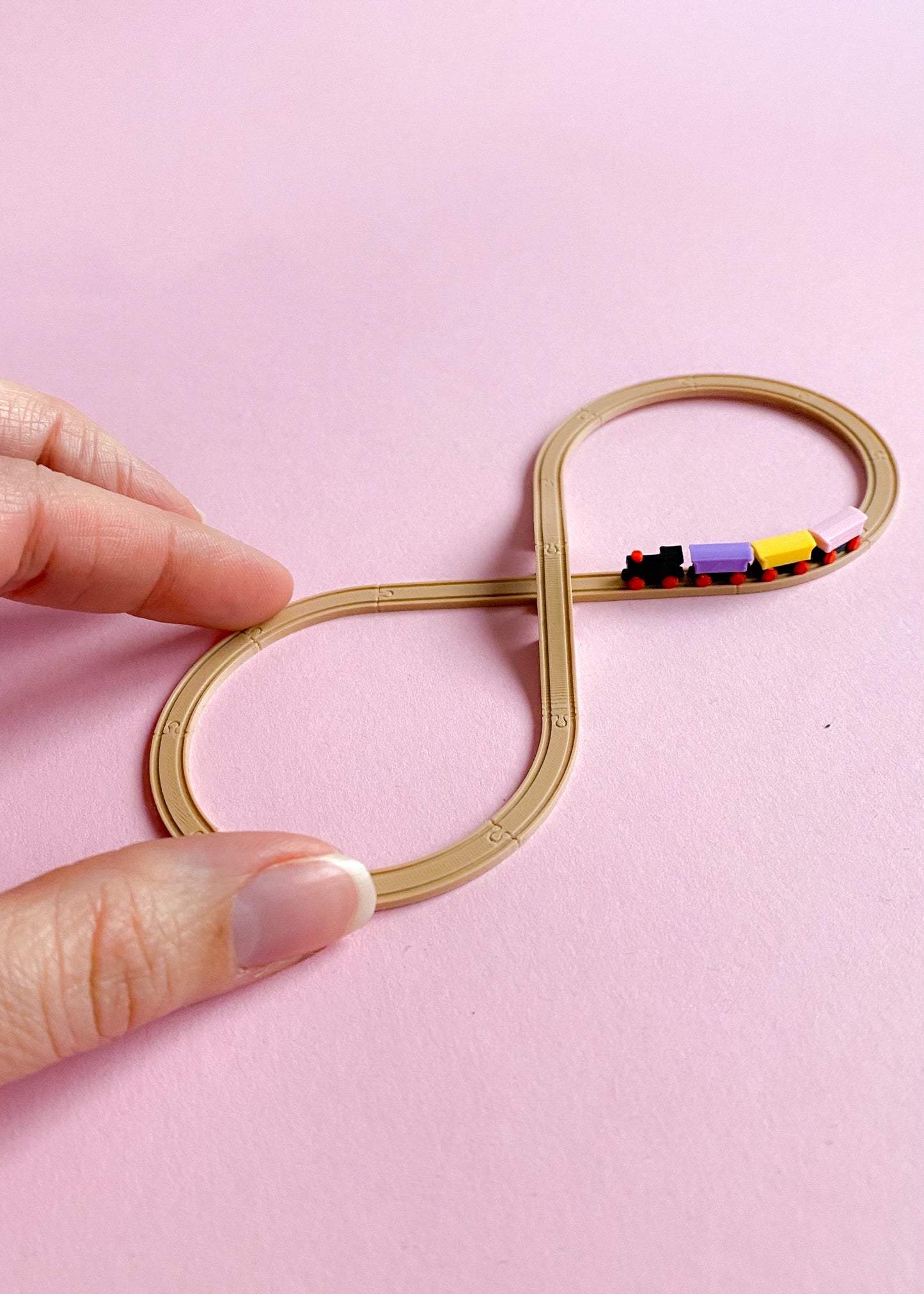 Nostalgic wooden train set