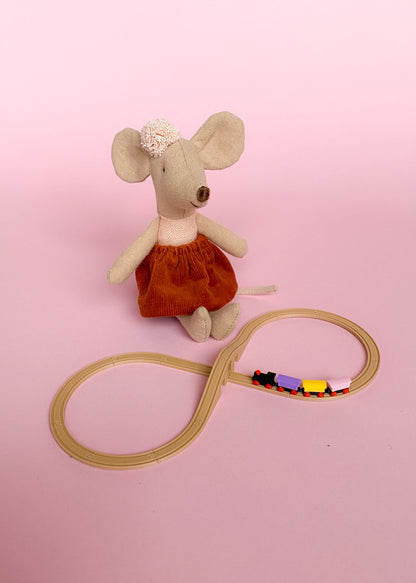 Nostalgic wooden train set