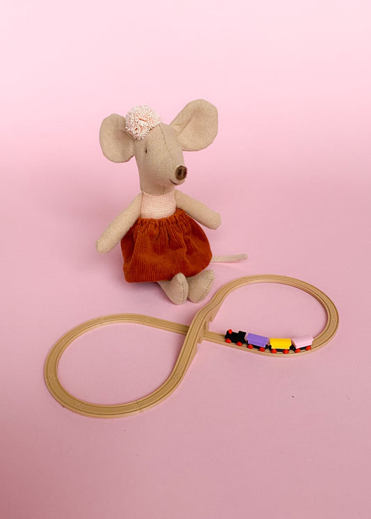 Nostalgic wooden train set