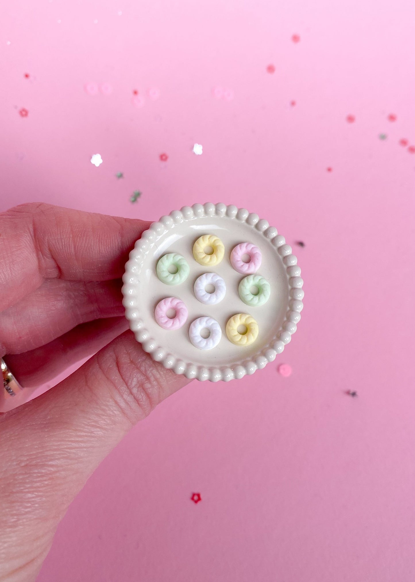 Christmas candy wreaths miniature