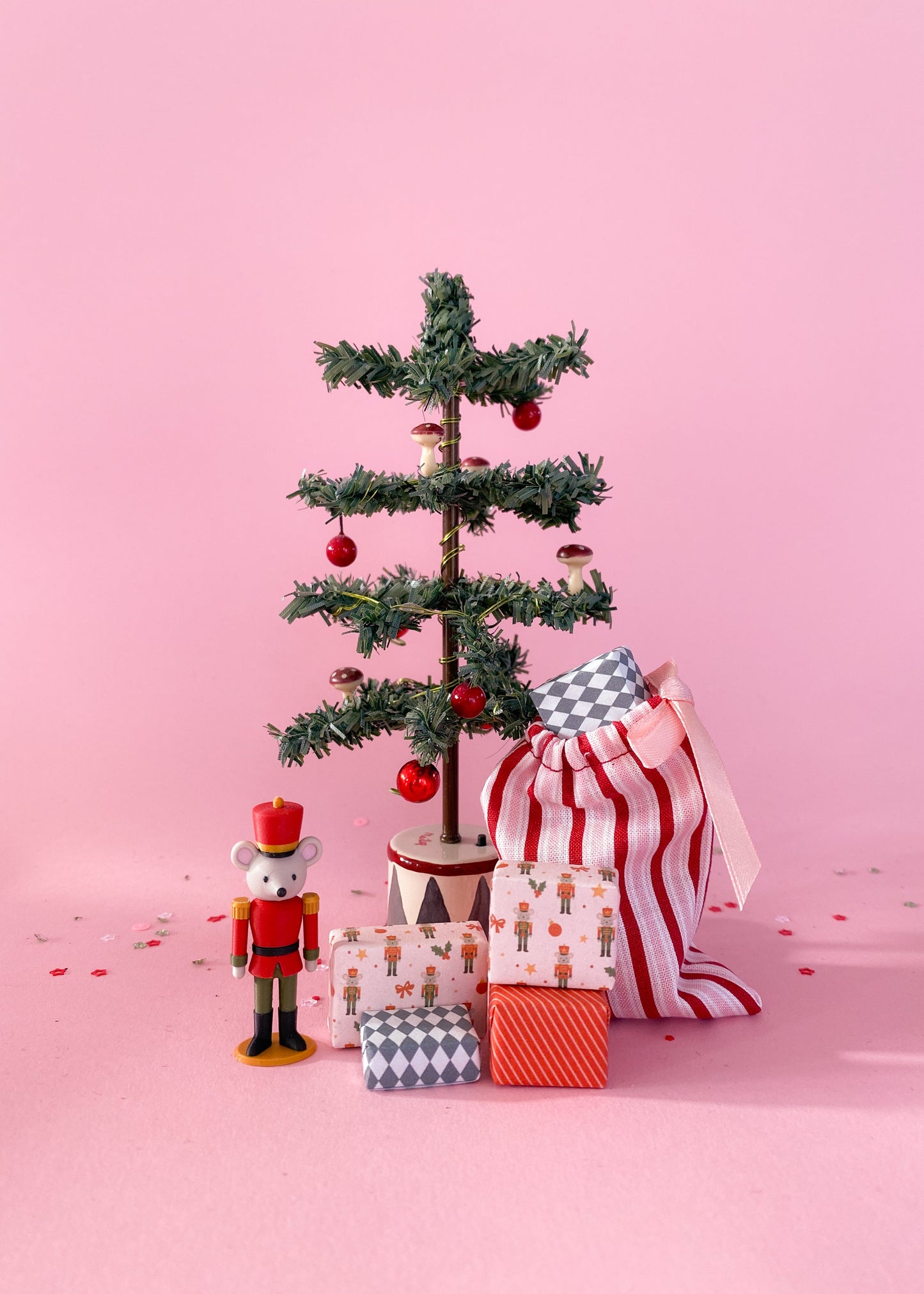 Santa's Christmas sack miniature