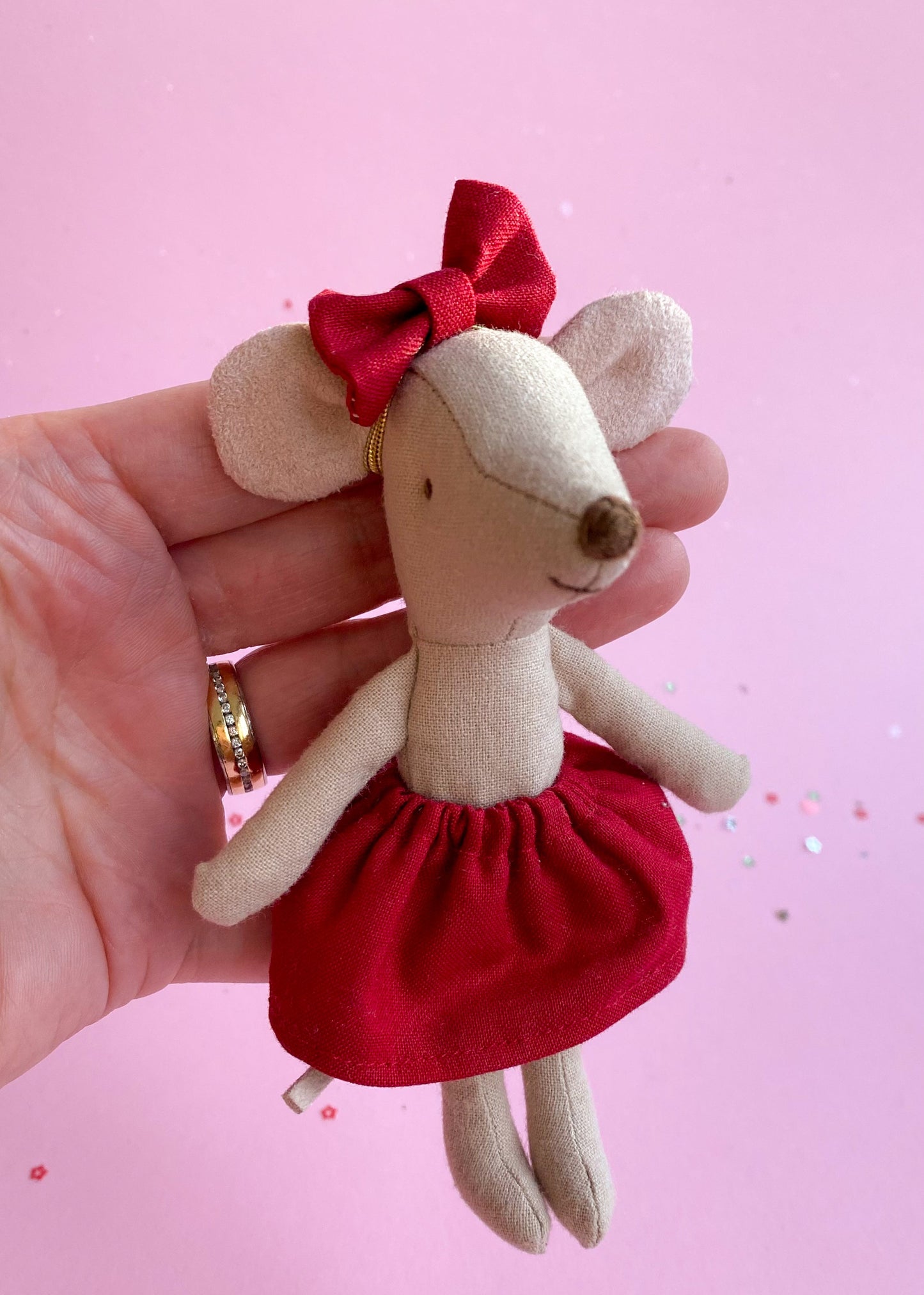 Skirt red for Maileg mouse