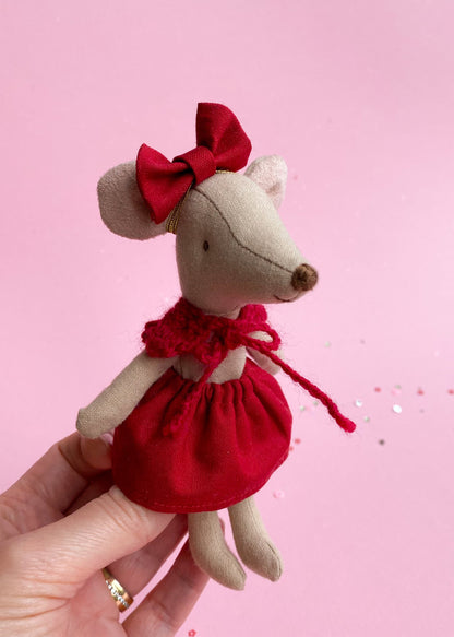 Skirt red for Maileg mouse