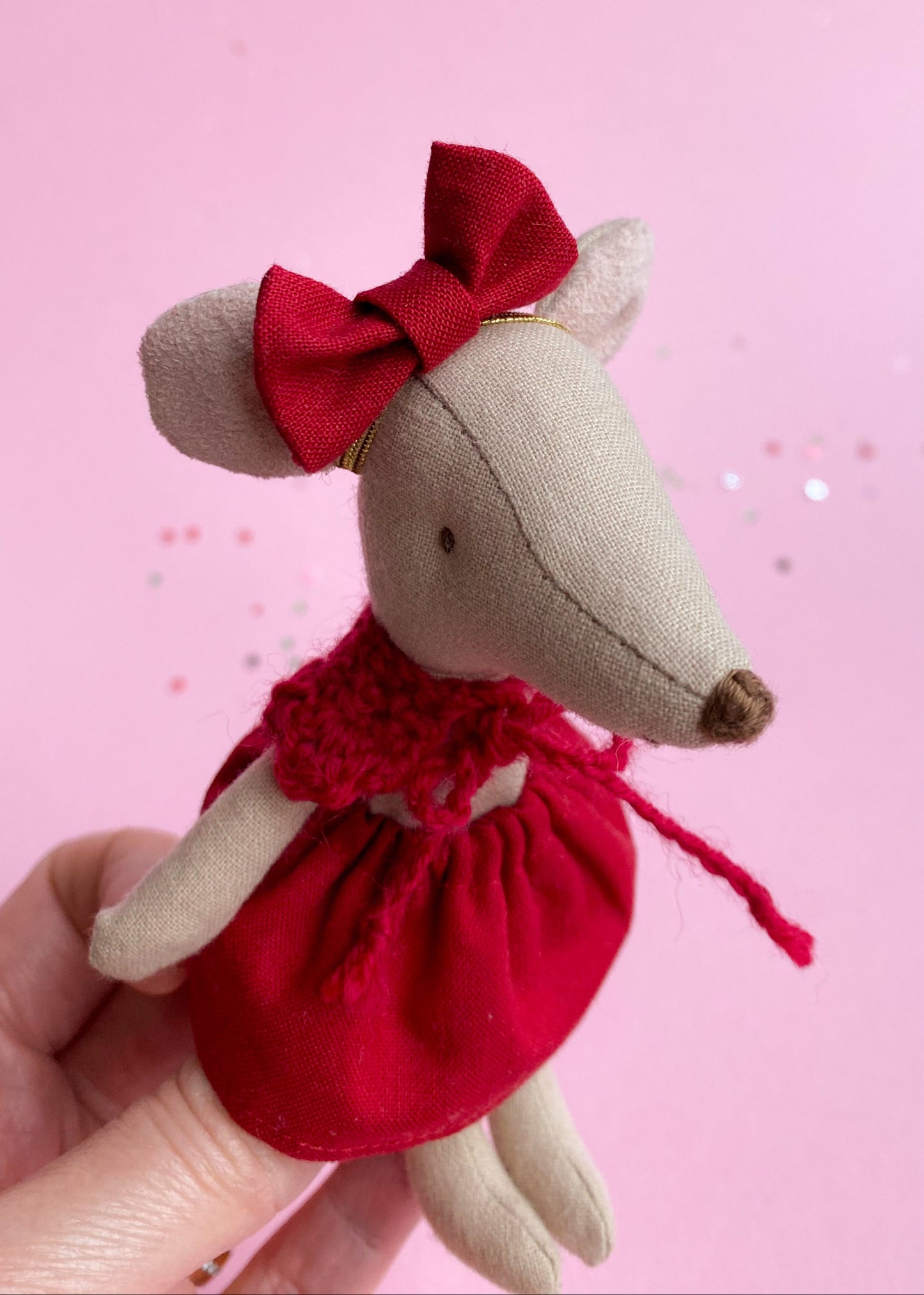 Skirt red for Maileg mouse