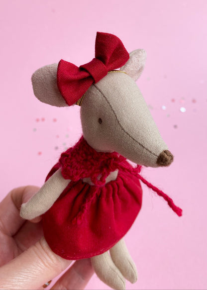 Skirt red for Maileg mouse