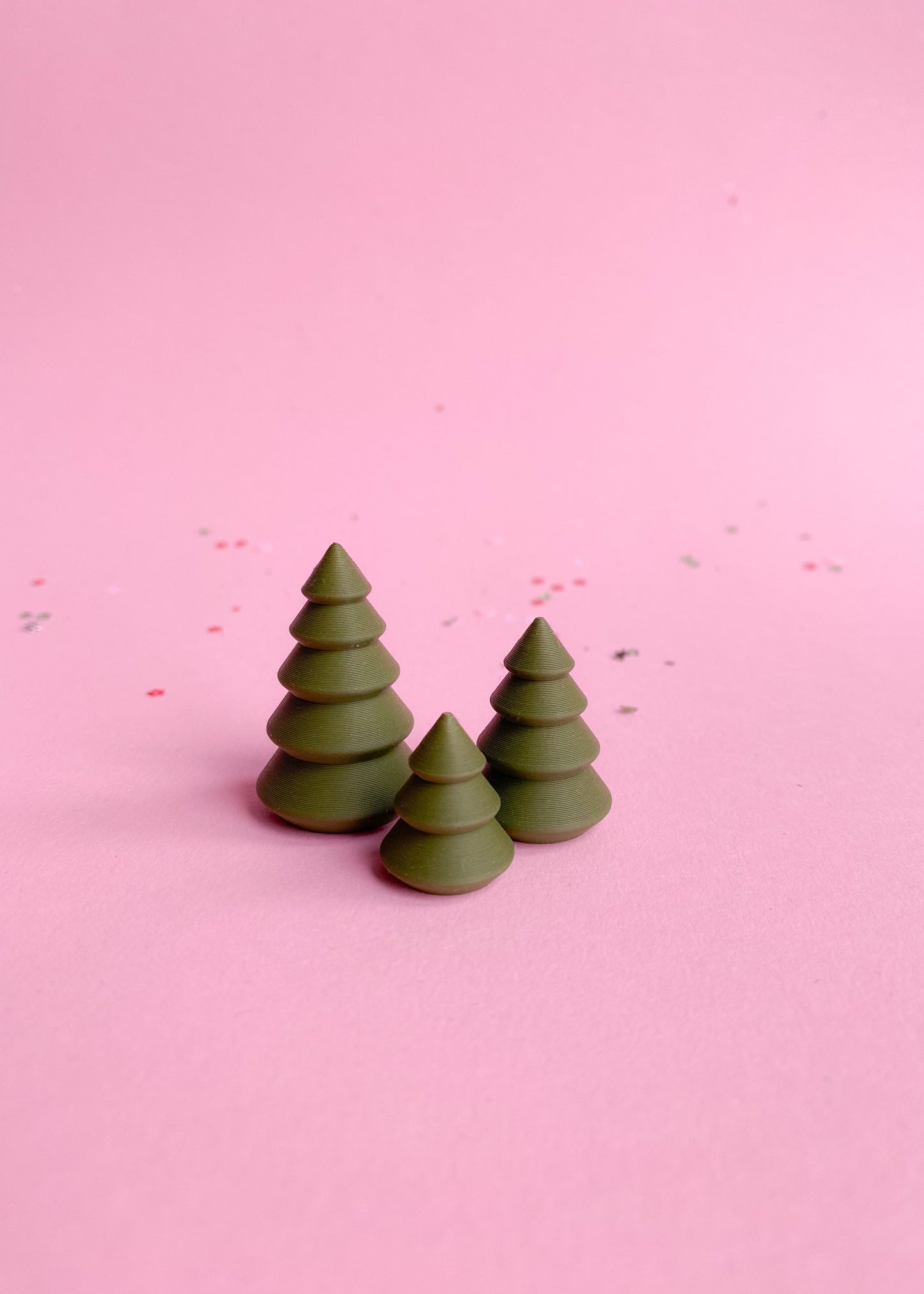 Set miniature Christmas trees 